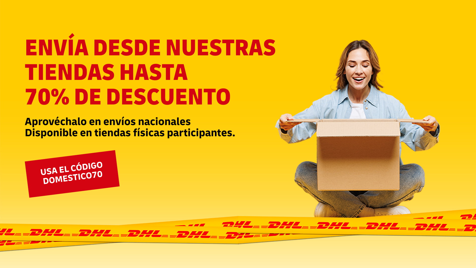 Envío con ofertas de hasta 70% de descuento.