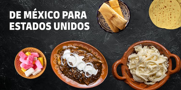 Banner de alimentos de México para Estados Unidos